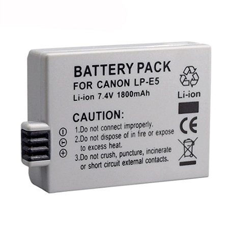 Bateria LP-E5  recarregável Para Canon digital 1600mah 7,4v