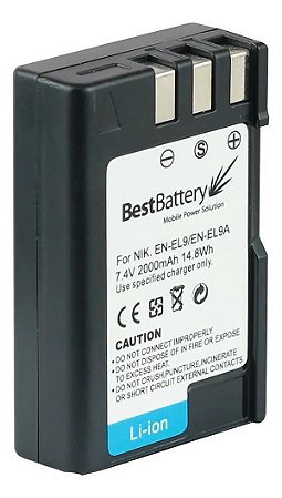 Bateria En-el9 1800mAh 7.4V Para Nikon D40, D40x, D60, D3000