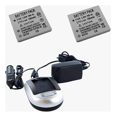 Kit 2 Baterias NB-4L Para Canon Digital IXUS Wireless, iZoom