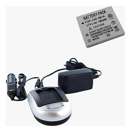 Kit Carregador + Bateria NB-4L Para Canon PowerShot SD940 IS
