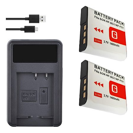 Kit 2 Baterias Np-bg1 Para Sony Cybershot DSC-W115 W120 W125