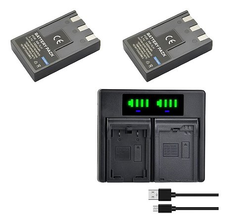 Kit 1x2 Baterias NB-1L Para Canon PowerShot S100, S110, S200