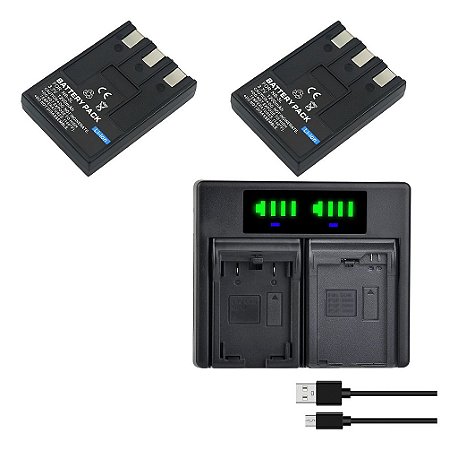 Kit 1x2 Baterias NB-3L Para Canon PowerShot SD750 SD630 Ixus