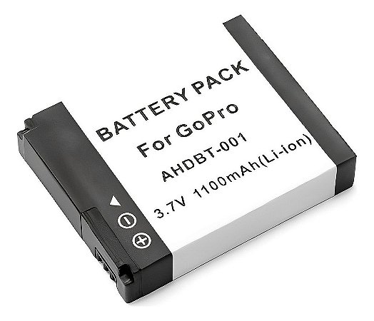 Bateria Ahdbt-001 Para GoPro 1100mah  3.7V Recarregável Hero