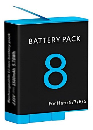 Bateria Ahdbt-801 P/ GoPro Hero5, Hero6, Hero7, Hero8  Black