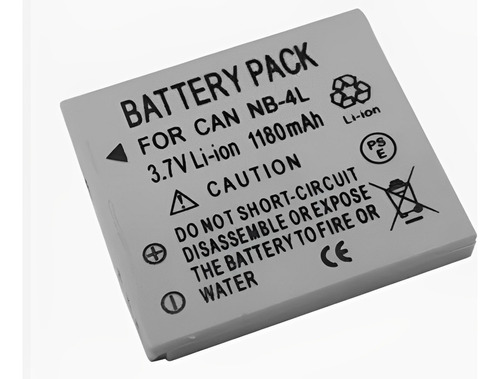 Bateria NB-4L para Canon IXUS 120IS, 220HS, 230HS SD450 SD600 SD630