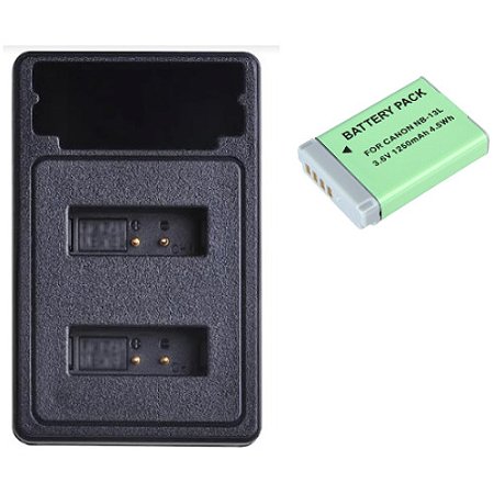 Kit Carregador + Bateria NB-13L Para Canon PowerShot G5X G9X