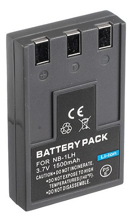 Bateria NB-1L 1500mAh 3.7V P/ Canon PowerShot S230 S300 S400