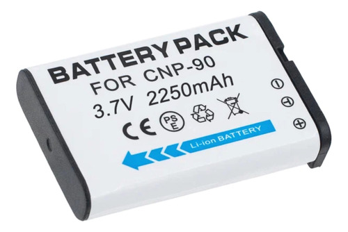 NP-90 2250mAh 3.7V P/ Casio Exilim EX-FH100 H20G Z2000 Z3000
