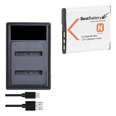 Kit 1 Bateria Np-bn1 Para Sony Cybershot Dsc-w570 w620 w830