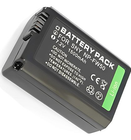 Bateria NP-FW50 1500mAh 7.2V P/ Sony Alpha A6000 A6300 A6400