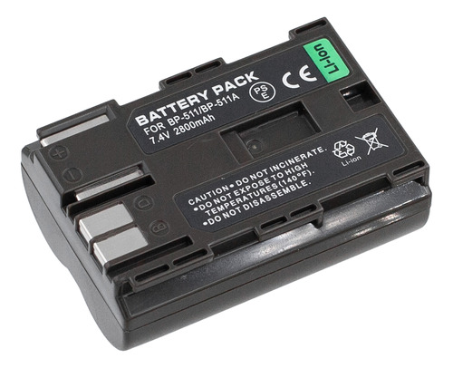 Bateria Bp-511 2800mAh 7.4V Para Canon Eos Digital Rebel Xti