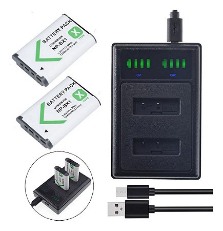 Kit 1X2 Baterias NP-BX1 Para Sony Cyber-Shot DSC-HX50V HX60V