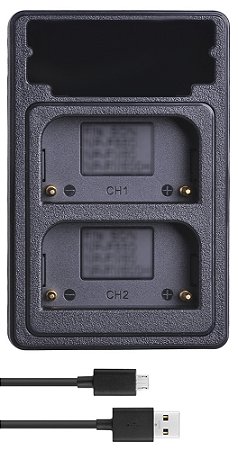 Carregador Duplo Np-FM50 Para Sony