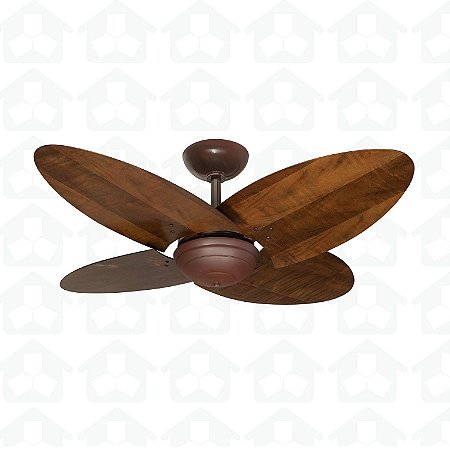 VENTILADOR TETO VTS MAR MARROM SEM LUMINÁRIA PAS CANELA