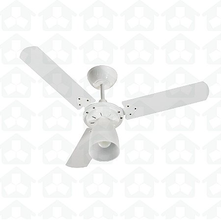 VENTILADOR TETO VTS MARB BRANCO GLOBO ABERTO