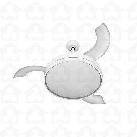 VENTILADOR DE TETO VTS RETRATIL BRANCO COM CONTROLE REMOTO