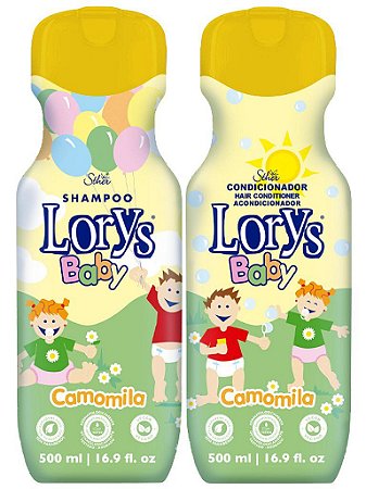 Shampoo + Condicionador Baby Camomila Lorys 2x500ML - Tudo em 1 Click