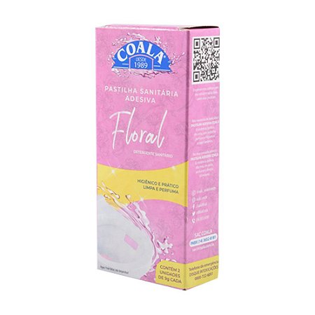 Pastilha Sanitária Adesiva Coala Floral Embalagem 09G