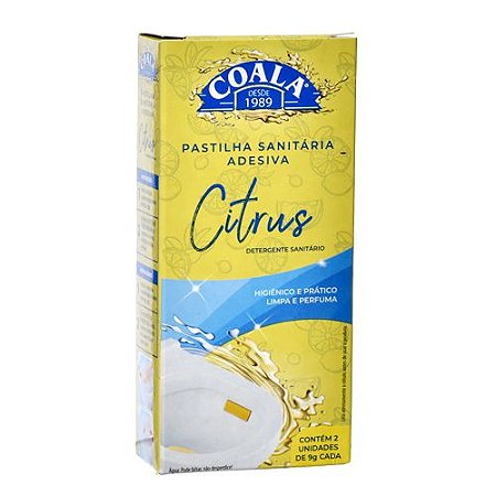 Pastilha Sanitária Adesiva Coala Citrus Embalagem 09G