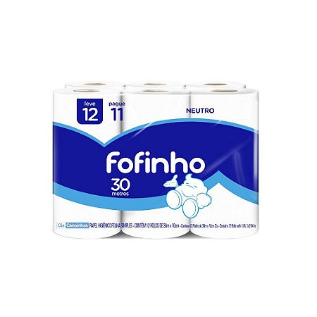 Papel Higiênico Fofinho Folha Simples C/12 Rolos LEVE MAIS PAGUE MENOS