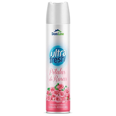 Odorizador de Ambientes Aerosol Ultra Fresh 400ml - Pétalas de Rosa