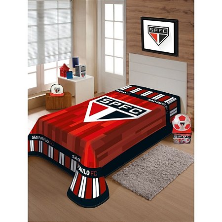 Cobertor Raschel São Paulo Solteiro - Jolitex - K40315002 Vermelho