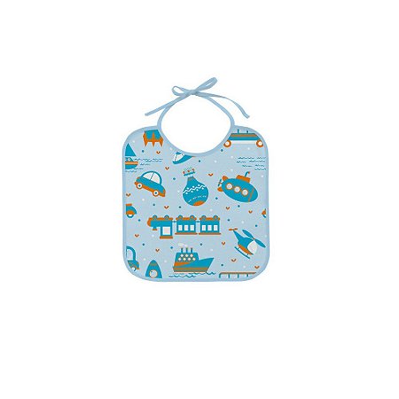 Babador Felpudo Estampado 03 Uni Bercinho Incomfral 0300030201 Azul
