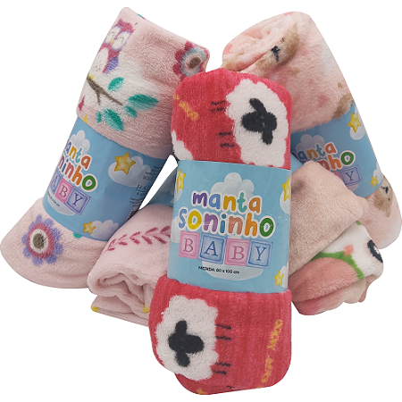 Manta Soninho Baby Menina Hazime