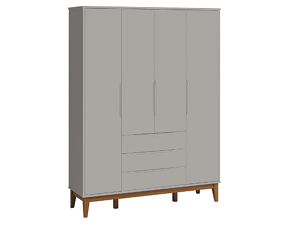 Guarda-Roupa Elfe Classic com 4 Portas e 3 Gavetas