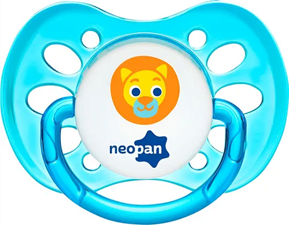Chupeta Neopan N1 Bico Chato Azul – 0 a 6 Meses