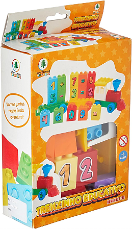 Blocos para Montar Monte Líbano – Trenzinho Educativo Número & Cia