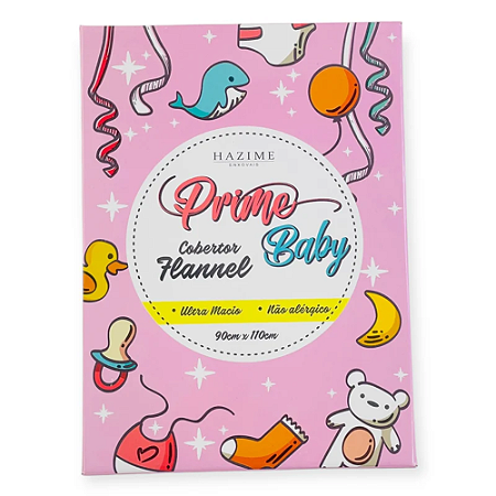 Cobertor Prime Baby Flannel 90cm x 110cm