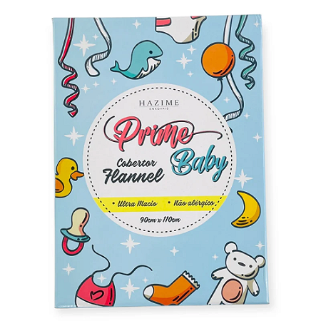 Cobertor Prime Baby Flannel 90cm x 110cm