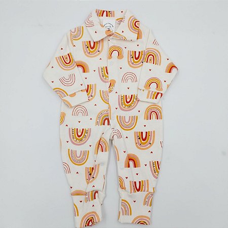 Macacão Vira Pé com Botões Mafessoni