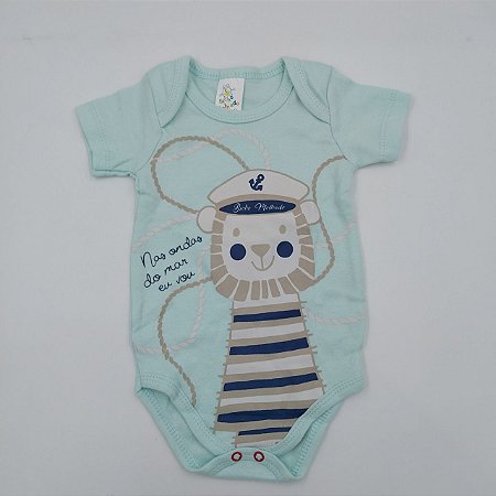 Body manga curta estampado bicho molhado