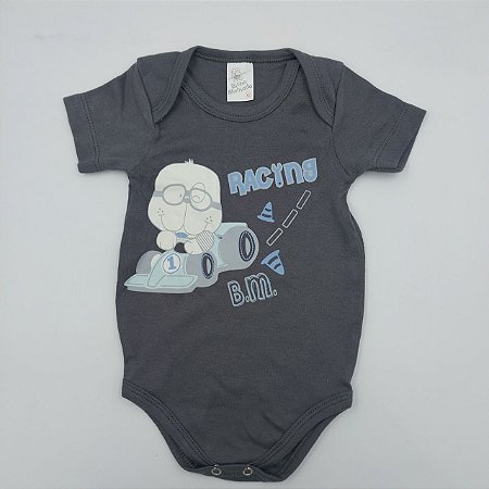 Body manga curta estampado bicho molhado