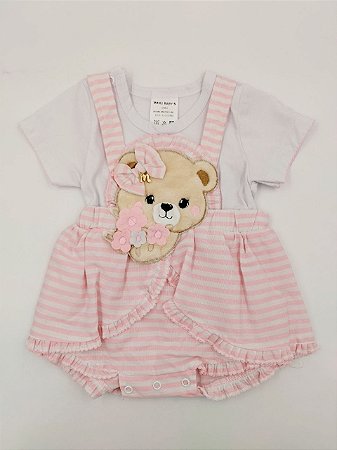 macacão curto menina