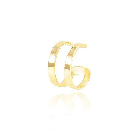 Piercing Fake duas voltas - Banho de Ouro 18k