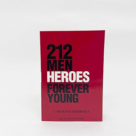 AMOSTRA CAROLINA HERRERA 212 HEROES FOREVER YOUNG EDT MASCULINO 1,2 ML