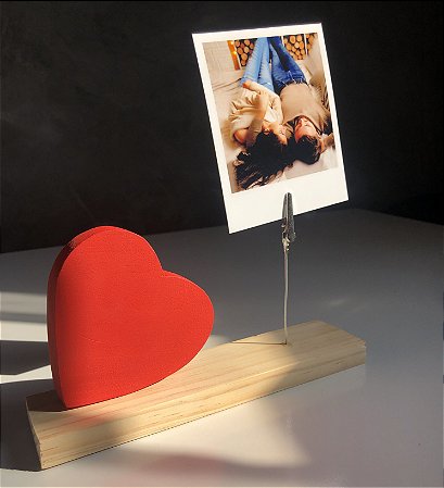 Porta Foto Coração