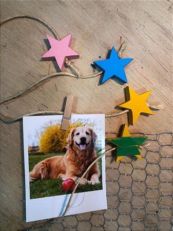 Varal de Fotos Estrela