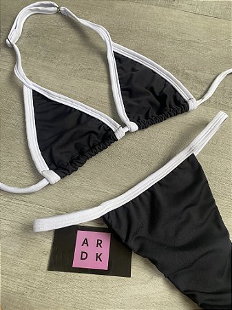 1 biquiní marquinha melody preto com branco
