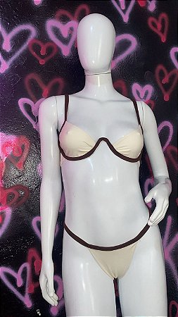 BIQUÍNI CLASSY off com marrom