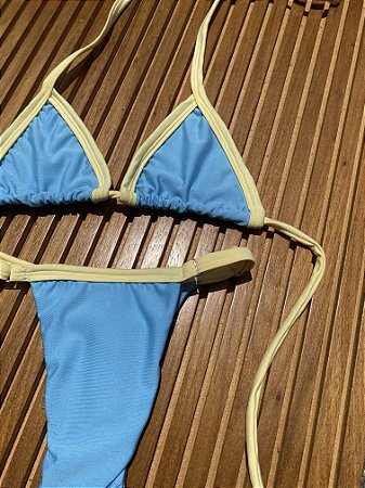 LIVE biquiní MAQUINHA AZUL COM AMARELO