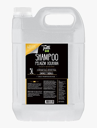 Shampoo Tutti Pet Pelagem Dourada Para Cães e Gatos 5L