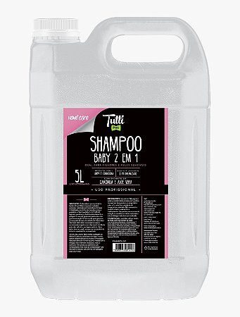 Shampoo 2 em 1 Tutti Pet Baby hioalergênico e dermocalmante para Cães e Gatos 5L