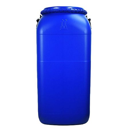 Bombona fermentadora com tampa removível e anel de vedação 60L azul