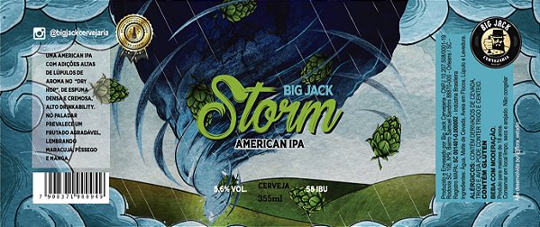 Cerveja Big Jack Storm India Pale Ale 355ml