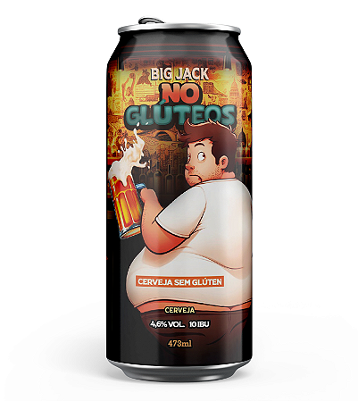 Cerveja Big Jack sem glúten No Glúteos 473ml